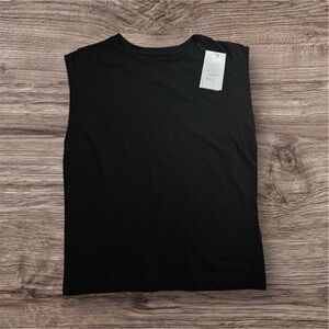 a new day Sleek Black Muscle Tee